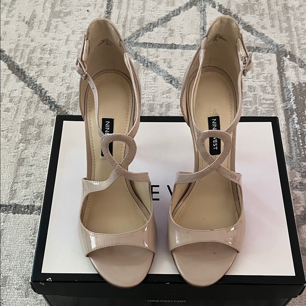 Nine West Women's Nude Strappy Heels